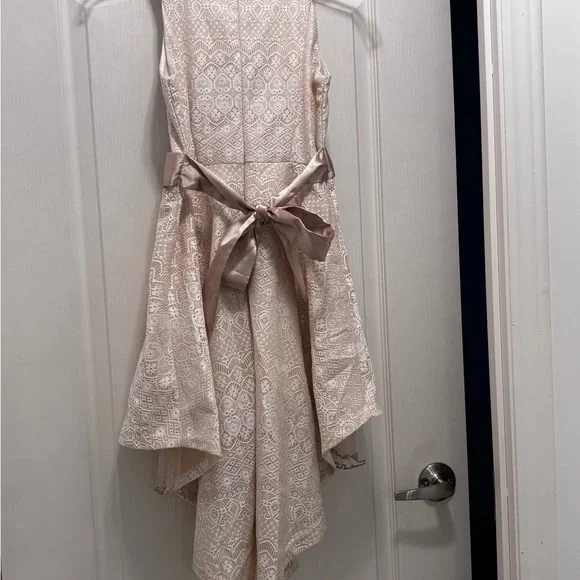 Flower Girl Dress Bonnie Jean Girls sz 12 hi low Easter Pageant Fairy Princess - Picture 10 of 11